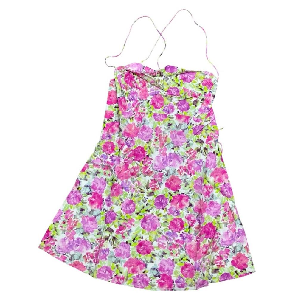 For Love & Lemons Paulina Rose Fabric Mini Dress Size XS NWT